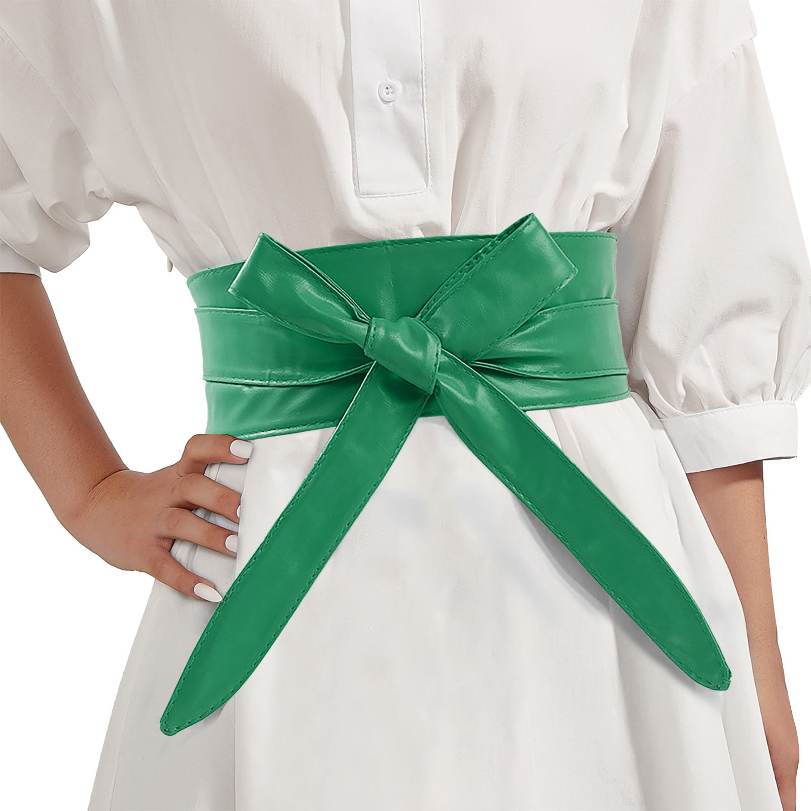 GHSOHS Elastic Belts for Women Fashion Obi Belt Solid GHSOHS Elastic Belts for Women Fashion Obi Belt Solid