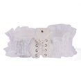 thumbnail image 1 of GHSOHS Elastic Stretch Corset Belts for Women Vintage Floral Lace Waist Belt Lace-up Waspie Belts for Dresses Jeans Shirts Stretchy Waistband, 1 of 4
