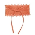 thumbnail image 1 of GHSOHS Elegant Lace Belts for Women Hollow Out Leather Lace Wrap Around Obi Belt Boho Waistband Elastic Wide Belts for Dresses Jeans Orange, 1 of 4