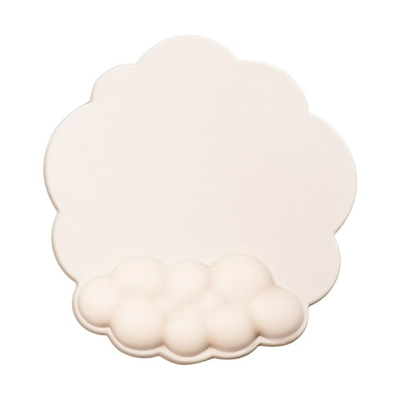 GHSOHS Ergonomic Mouse Pad with Wrist Support Cute Cloud Shape Wrist Pad Memory Cotton Keyboard Hand Rest Non Slip Wrist Pad Non-Slip Mousepad for Computer Laptop