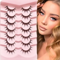 GHSOHS Eyelashes Manga Lashes Natural Look False Eyelashes Anime Lashes Mink Wispy Spiky 3D Volume Eyelashes Pack Lash Clusters Eyelashes Look Like Individual Cluster