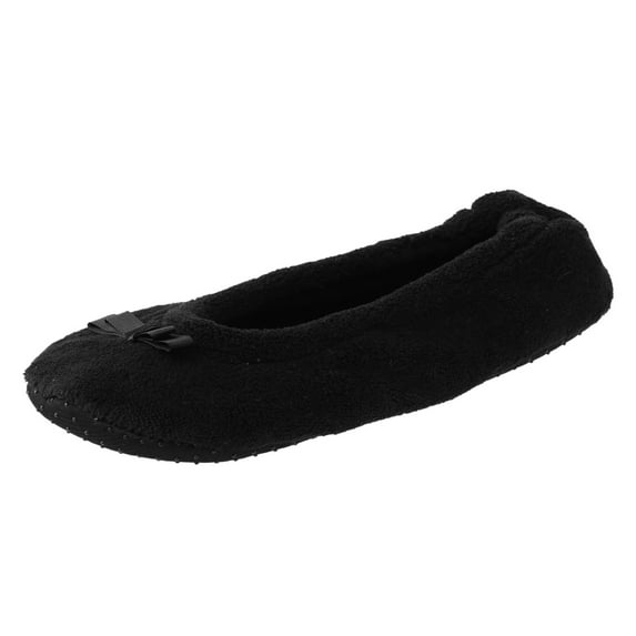 GHSOHS Fuzzy Slippers for Women Comfortable Soft Plush Ballet Flat Loafer Slippers Indoor Floor Socks Cotton Home Shoes House Slippers