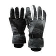 thumbnail image 1 of GHSOHS Gloves Ski Gloves Cotton Men's and Women's Winter Cold Proof Thickened Warm Screen Non Slip Waterproof Gloves Thick Thermal Snow Driving Gloves Winter Grey Finger Gloves Mittens, 1 of 3