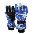 thumbnail image 1 of GHSOHS Gloves Ski Gloves Cotton Men's and Women's Winter Cold Proof Thickened Warm Screen Non Slip Waterproof Gloves Thick Thermal Snow Driving Gloves Black Gloves Blue Finger Gloves Mittens, 1 of 3