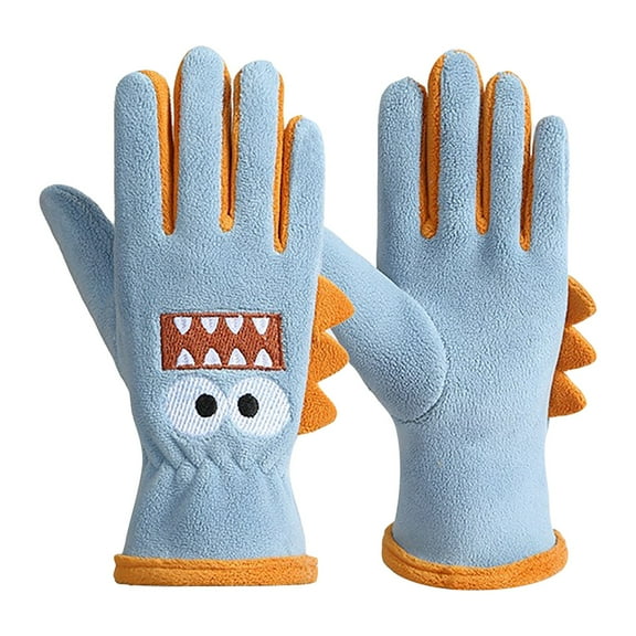 GHSOHS Gloves Winter Gloves Fashion Warm Non Slip Knitted Adult Travel Riding Fawn Screen Gloves Warm Winter Finger Gloves Black Mittens Heated Gloves Blue Finger Gloves Mittens