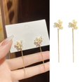 thumbnail image 1 of GHSOHS Gold Earrings Small Fresh Flower Earrings Female Dazzling Color Flower Petals Ear Wire Silver Needle Earrings Jewelry Gold Hoop Earrings Long Earrings for Women Fashion Earings Ear Ring, 1 of 5