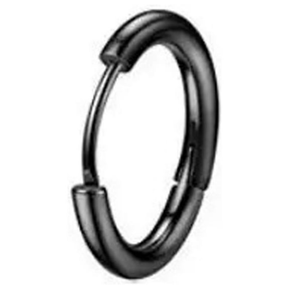 GHSOHS Gold Earrings for Women Stainless Steel Round Earring Simple Fashion Closed Hoop Earring Coil Earring Titanium Steel Hoop Earring Gold Hoop Earrings Fashion Earings Ear Ring