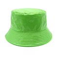 thumbnail image 1 of GHSOHS Hat Beanie Cowboy Hat Silk Bonnet Large Flower Fisherman Hat Double Sun Hat Female New Spring Summer Fashion Outdoor Sunscreen Basin Hat Baseball Caps Berets Green Fedoras, 1 of 3