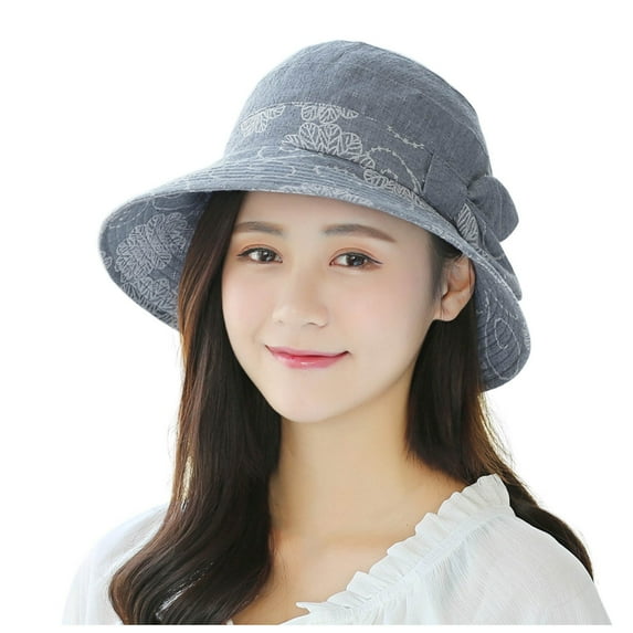 GHSOHS Hat Cowboy Hat Silk Bonnet Beanie Skullies Beanies Women's Breathable Sun Shade Elegant Wide Brimmed Fisherman Hat Warm Baseball Caps Berets Fedoras Visors Grey Headbands