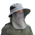 thumbnail image 1 of GHSOHS Hat Silk Bonnet Beanie Cowboy Hat Skullies Beanies Fishing Hat Sun Cap and Neck for Man and Women Warm Baseball Caps Berets Fedoras Visors Headbands Camo Hat Grey Headbands, 1 of 4