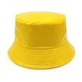 thumbnail image 1 of GHSOHS Hats Beanie Cowboy Hat Silk Bonnet Large Flower Fisherman Hat Double Sun Hat Female New Spring Summer Fashion Outdoor Sunscreen Basin Hat Baseball Caps Berets Yellow Rain Hats, 1 of 3