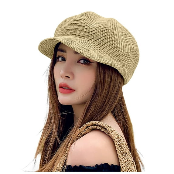 GHSOHS Hats Silk Bonnet Beanie Cowboy Hat Skullies Beanies Ladies Summer Outing Sunblock Tongue Octagon Beret Warm Baseball Caps Berets Fedoras Visors Headbands Camo Hat Khaki Skullies & Beanies