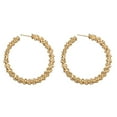 thumbnail image 1 of GHSOHS Hoop Earrings Exquisite Bow Earring Women Temperament Simple Spiny Circle Big Earrings Gold Earrings Party Jewelry Gift Fashion Earings Ear Ring, 1 of 1
