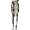 thumbnail image 1 of GHSOHS Leggings for Women Soft Workout Leggings Tie Dye Floral Printed High Waisted Leggings Seamless Stretchy Tights Sports Yoga Pants Jeggings for Women with Pockets Black Jeggings Capris Pant,S, 1 of 4