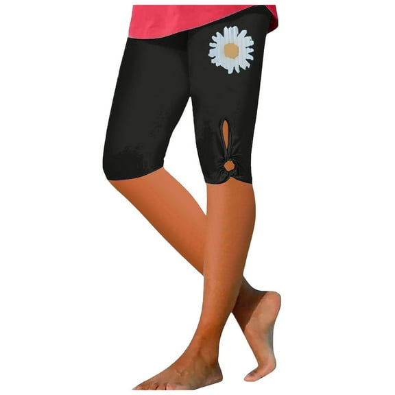 GHSOHS Leggings for Women Yoga Pants Palazzo Pants Women Jeggings Tights High Waist Capri Leggings for Women Summer Beach Pants Casual Exercise Stretch Leggings Hollow Cropped Pants High Waisted ,2XL