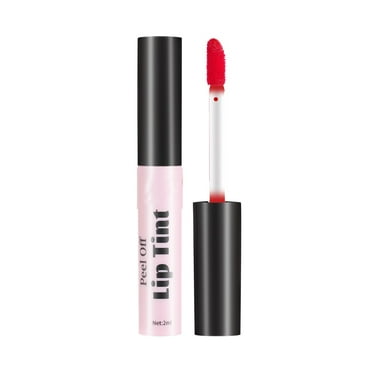 GHSOHS Lip Stain Peel Off High Shine Highly Pigmented Color Lip Gloss Liquid Lipstick Long Lasting Non-Stick Cup Velvet Tinted Lip Oil Red Lip Glaze 2ml