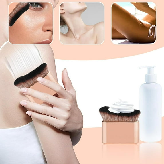 GHSOHS Makeup Brushes Ultra Soft Self Tanning Brush for Body Foundation & Makeup Blending Applicator Durable Sunscreen Brush Nail Brushes Flat Brushes