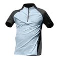 thumbnail image 1 of GHSOHS Men's Sports T-shirts Half Zip Short Sleeve Running Gym Wear Sports Tee Shirt Mens Clearance Tops Quick Dry Summer T-shirt Tops L, 1 of 4