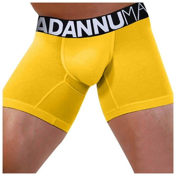 GHSOHS Men's Underwear Large Size Mens Briefs Underwear Pack Comfort Trunks Mens Extended Flat Angle Cotton Sports Breathable Flat Angle Underwear Boxer Brief Cotton Underwear Bikinis Panties Und,L