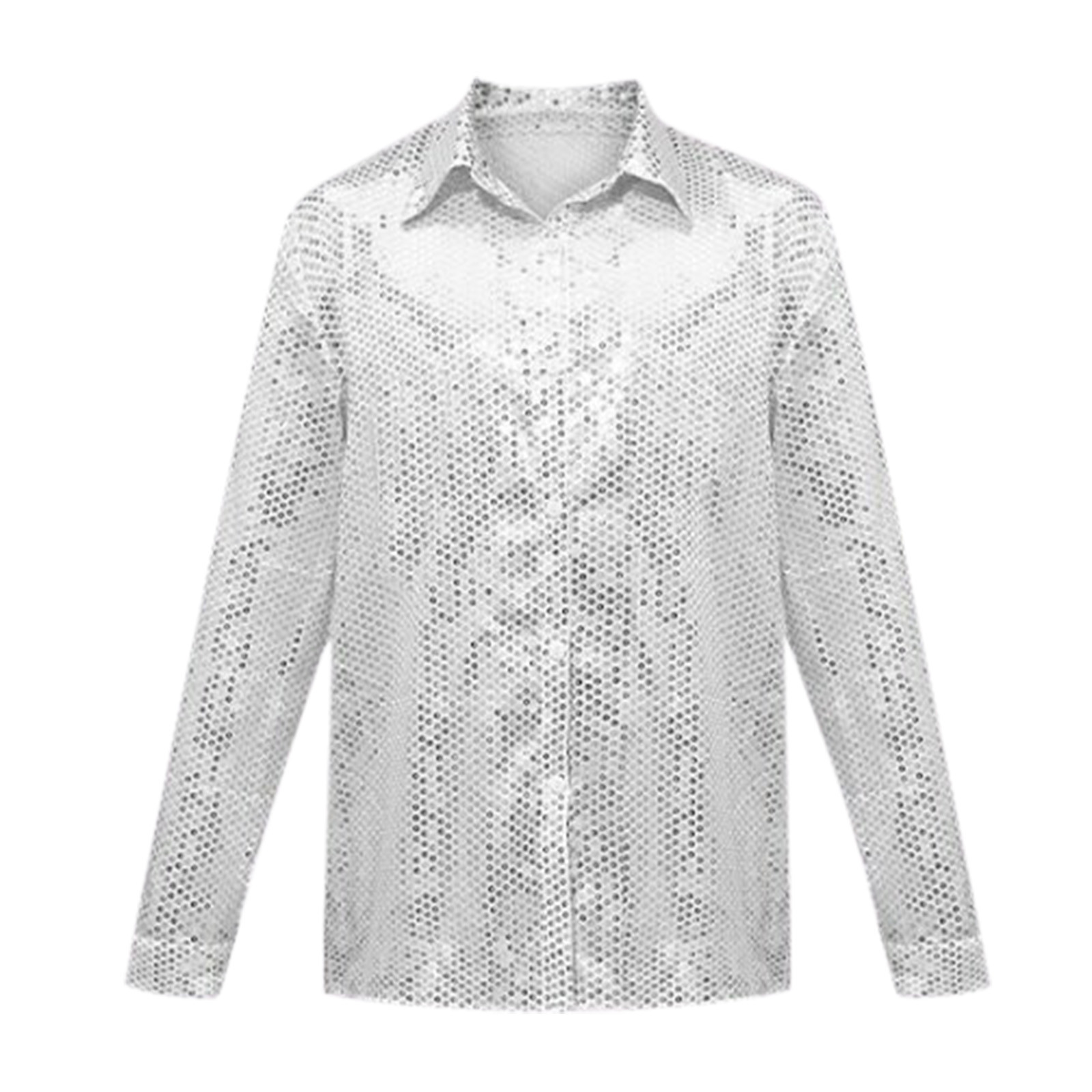 GHSOHS Mens Dress Shirts White Shirts For Men Classic Casual Retro Full 