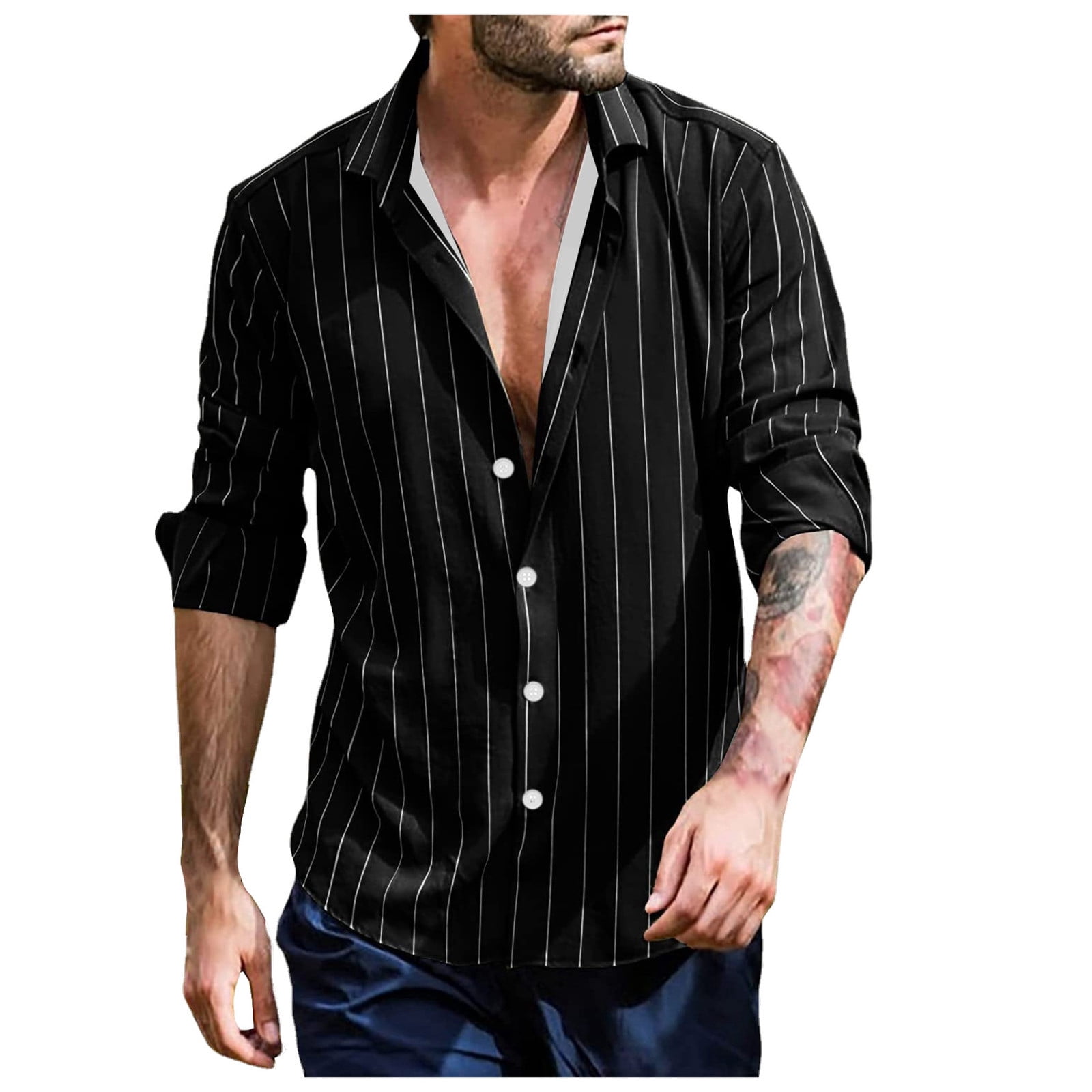 saferido Korean Oversized Shirt Men Fashion Society Mens Dress Shirt Casual Loose Long Sleeved Shirt Mens Black White Formal Shirts M-XL