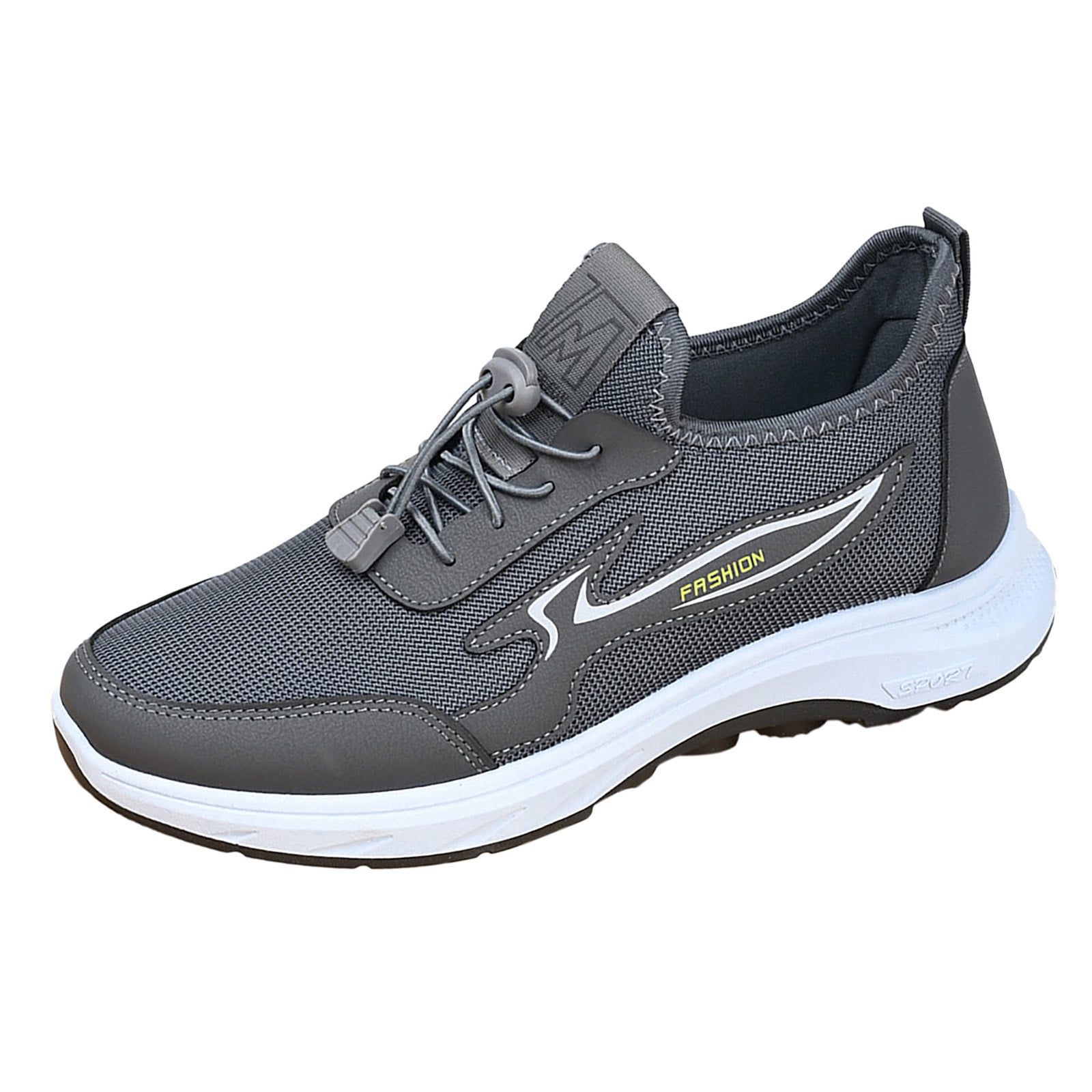 Sneakers for Men - Grey - Canvas Mesh Athletic Running Shoes Sneakers for Men - Grey - Canvas Mesh Athletic Running Shoes
