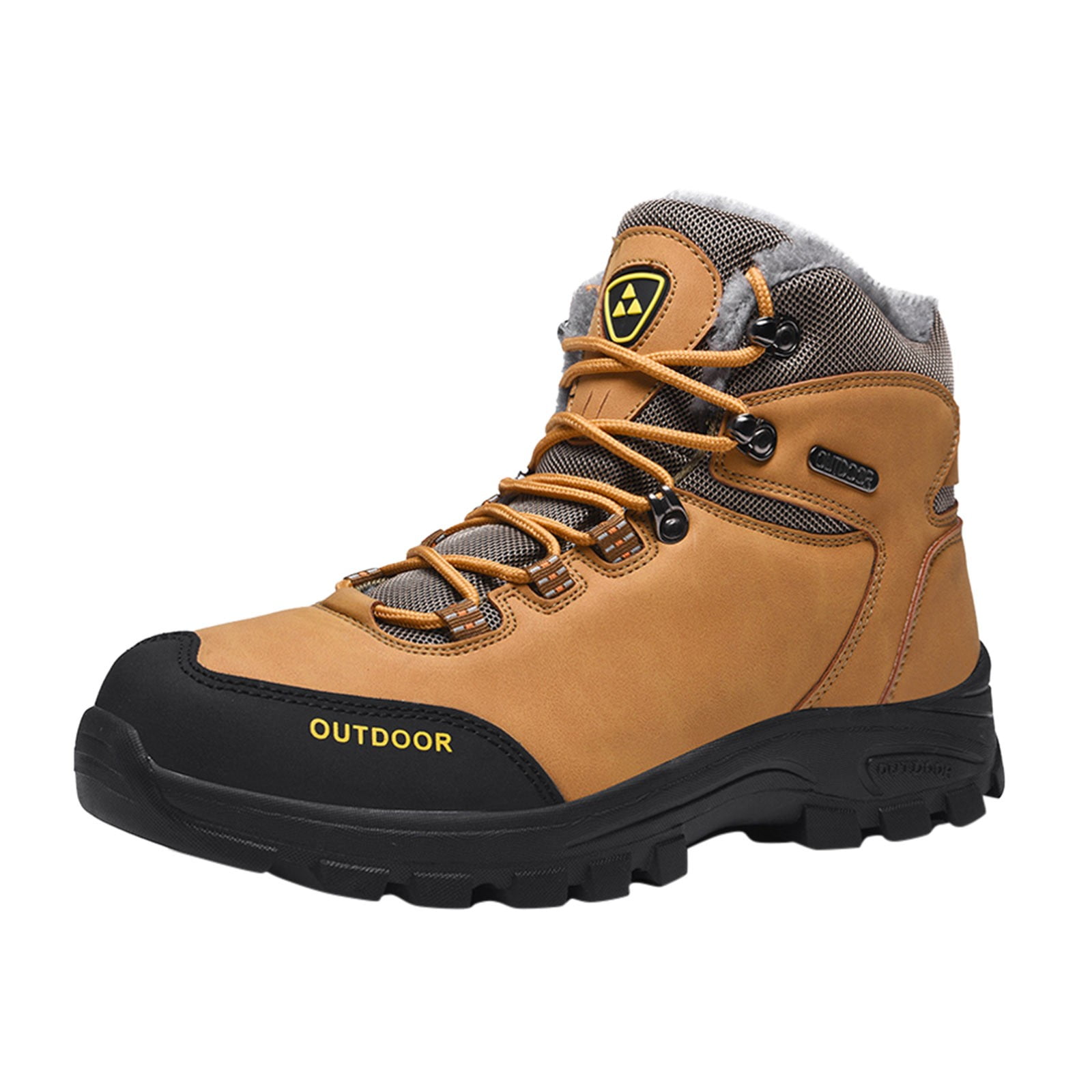 GHSOHS Mens Shoes Casual Sneakers for Men Composite Toe Shoes Fashion Sneakers Winter Breathable Water Proof Outdoor Hiking Shoes High Top Cotton Shoes Hiking Shoes Sports Running Shoes Size 43