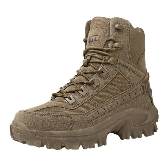 GHSOHS Mens Shoes Casual Sneakers for Men Non Slip Golf Shoes Men's Fashion Sneakers Winter High Top Sneakers Thick Sole Lace up Climbing Hiking Shoes Tennis Shoes Sports Running Shoes Size 46