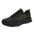 thumbnail image 1 of GHSOHS Mens Shoes Casual Sneakers for Men Wide Width Golf Shoes Men's Fashion Sneakers Tennis Shoes Leather Lace up Walking Sneakers Simple Sports Shoes Breathable Lightweight Running Shoes Size 45, 1 of 5