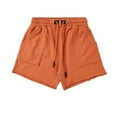 thumbnail image 1 of GHSOHS Mens Shorts Orange Casual Shorts Casual Large Size Male Summer Muscle Fitness Training Cargo Shorts Cool Losse Running Outdoor Quarter Pants,M, 1 of 6