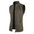 thumbnail image 1 of GHSOHS Mens Sweaters Coat Vest Slim Fit Knitted Full-Zip Stand Collar Sleeveless Sweater Cardigan Jacket Bottoming Vest Outerwear Men Gifts S, 1 of 4