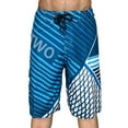 thumbnail image 1 of GHSOHS Mens Swim Trunks Long Beach Shorts Quick Drying Surf Board Shorts Swimming Trunks with Mesh Lining Drawstring Pockets Sports Shorts Bathing Suits,Blue L, 1 of 3