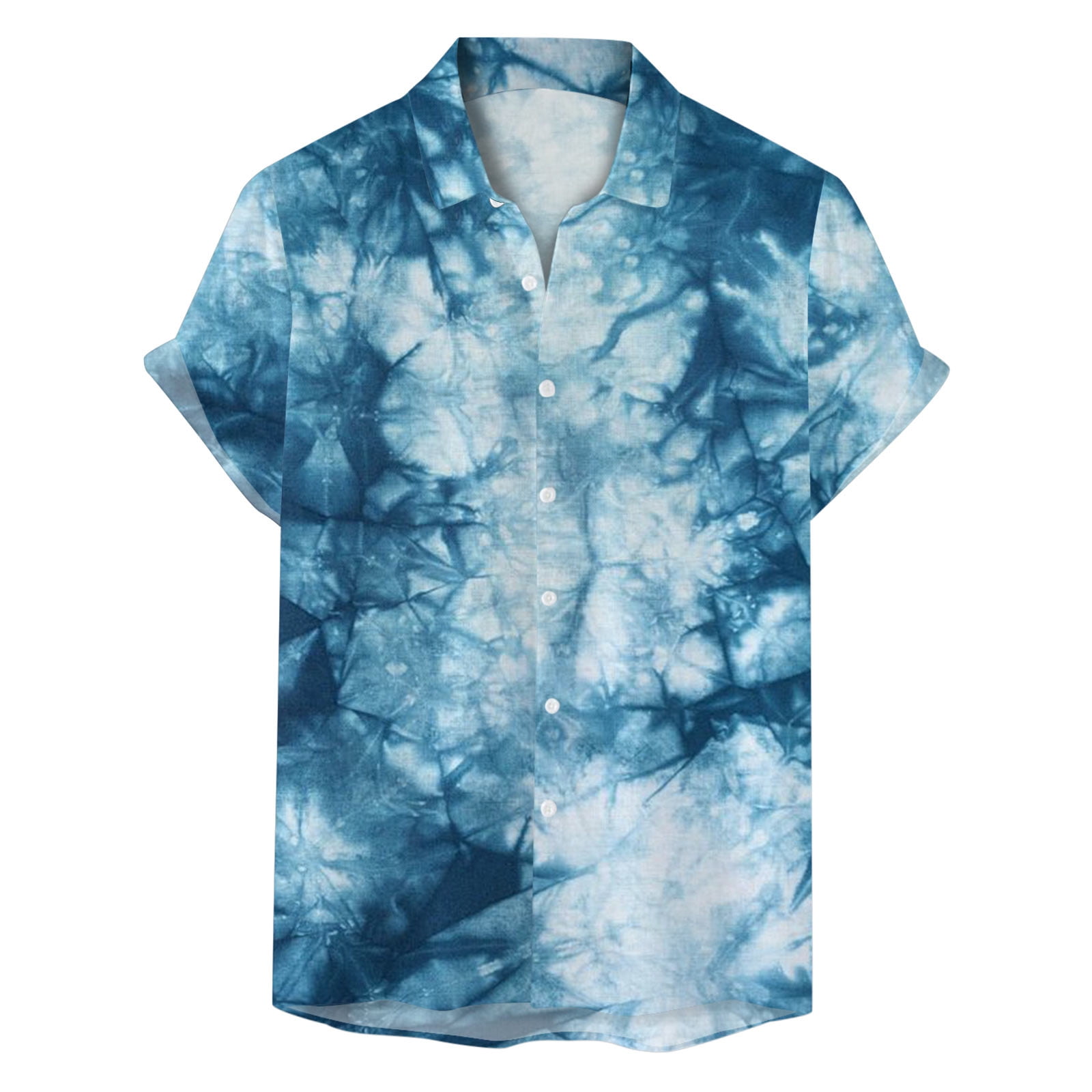 GHSOHS Mens TShirts Spring Long Sleeve Shirts for Men Blue Green Mens