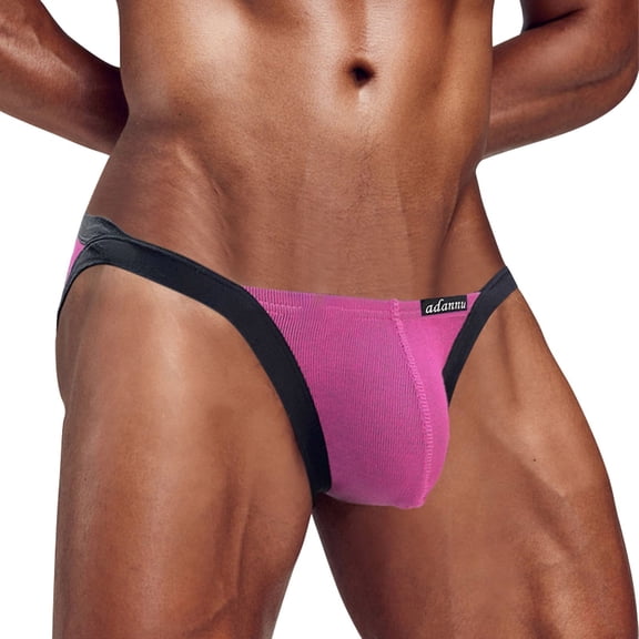 GHSOHS Mens Underwear Japanese Panties Low Rise Breathable Cotton Triangle Shorts High Fork Boxers for Men Briefs Underpants XL