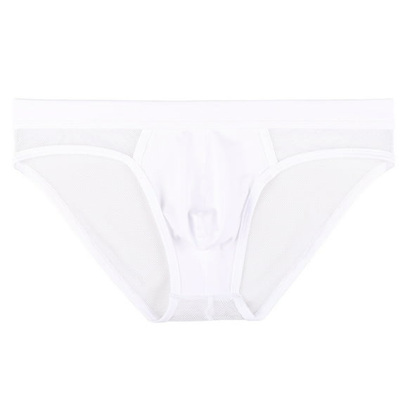 GHSOHS Mens Underwear Low Rise Briefs Ice Silk Ultra Soft Seamless String Bikini Solid Thongs Triangle Shorts Boxers Underpants XL
