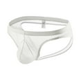 thumbnail image 1 of GHSOHS Mens Underwear Mesh Fishnet Briefs Low Waist Comfort Breathable Underpants Stretch Boxer Sleepwear Shorts Thong Xl White, 1 of 3