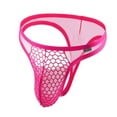 thumbnail image 1 of GHSOHS Mens Underwear Plus Size Mens Lingerie for Straight Men Fashion Bikinis Men's Briefs Triangle Underwear Mesh Low Waist Sexy Breathable Thin G String Underpants Cotton Thongs Bikinis Men Se,S, 1 of 4