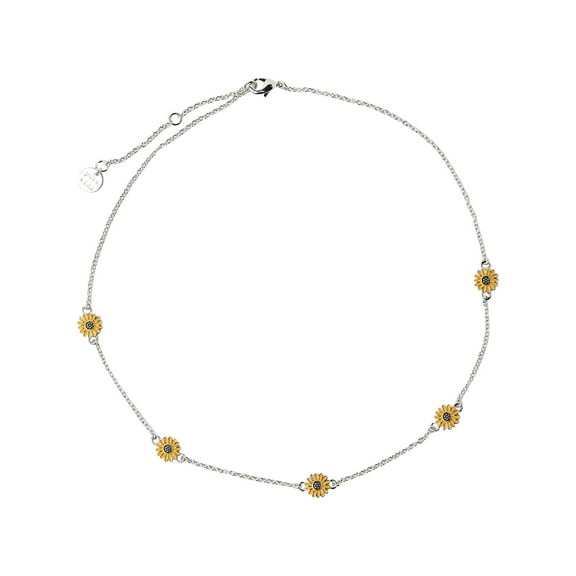 GHSOHS Necklaces for Women Cross Necklace Gold Choker Jewelry Collar Necklaces Bohemian Beach Style Sunflower Necklace for Women Pendant Necklaces Birthday for Mom Women Wife Choker Necklace