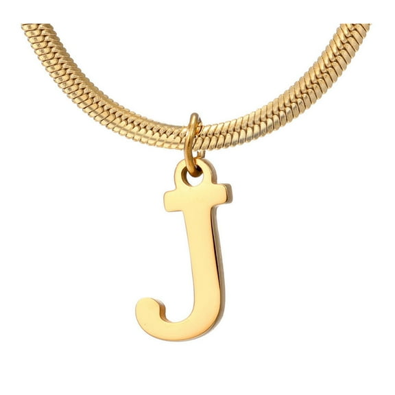 GHSOHS Necklaces for Women Fashion Heart Necklace Choker Jewelry Chain Necklaces Gold Plated Initial Necklace 26 Letter A-Z Monogram Pendant Necklace Name Choker Necklaces Clavicle Chain J