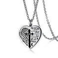 thumbnail image 1 of GHSOHS Necklaces for Women Initial Necklaces for Women Choker Jewelry Chain Necklaces Stainless Steel Heart Necklace To Commemorate Loved Ones Pendant Can Be Opened Choker Necklace Clavicle Chain, 1 of 6