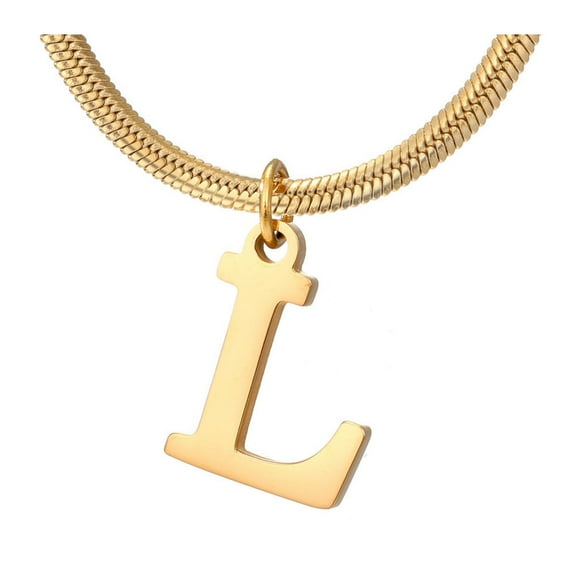 GHSOHS Necklaces for Women Letter Necklace Choker Jewelry Charm Necklaces Delicate Gold Plated Initial Necklace 26 English Letter Monogram Pendant Necklace Name Choker Necklaces Clavicle Chain L