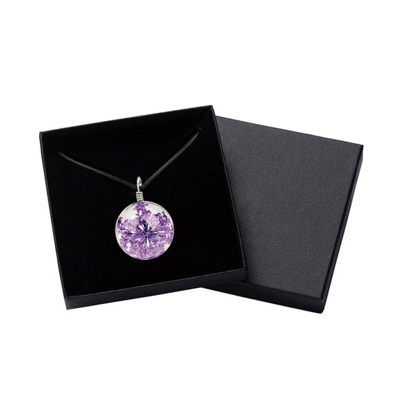 GHSOHS Necklaces for Women Silver Cross Necklaces for Women Y-Necklaces Purple Natural Stone Beaded Collarbone Chain Jewelry Light Neck Jewelry Matching Purple Starry Pendant Necklace