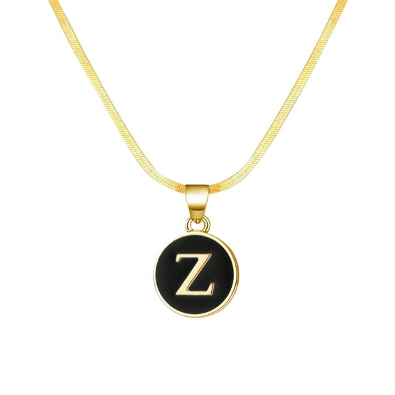 GHSOHS Necklaces for Women Trending Gold Necklace Jewelry Collar Necklaces 26 Initial Alphabet Necklace Chain Necklace A Z 26 Alphabet Initial Gold Choker Necklace Clavicle Chain Z