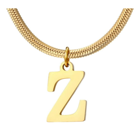 GHSOHS Necklaces for Women Trending Sterling Silver Necklace Choker Jewelry Pearl Strand Necklaces Gold Plated Initial Necklace 26 Letter A-Z Pendant Necklace Name Choker Necklaces Clavicle Chain Z