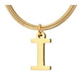 thumbnail image 1 of GHSOHS Necklaces for Women Trendy Gold Plated Necklace Choker Jewelry Pendant Necklaces Gold Plated Initial Necklace 26 Letter A-Z Monogram Pendant Necklace Name Choker Necklaces Clavicle Chain I, 1 of 3