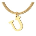 thumbnail image 1 of GHSOHS Necklaces for Women Womens Jewelry Choker Jewelry Initial Necklaces Delicate Gold Plated Initial Necklace 26 English Letter Monogram Pendant Necklace Name Choker Necklaces Clavicle Chain U, 1 of 3