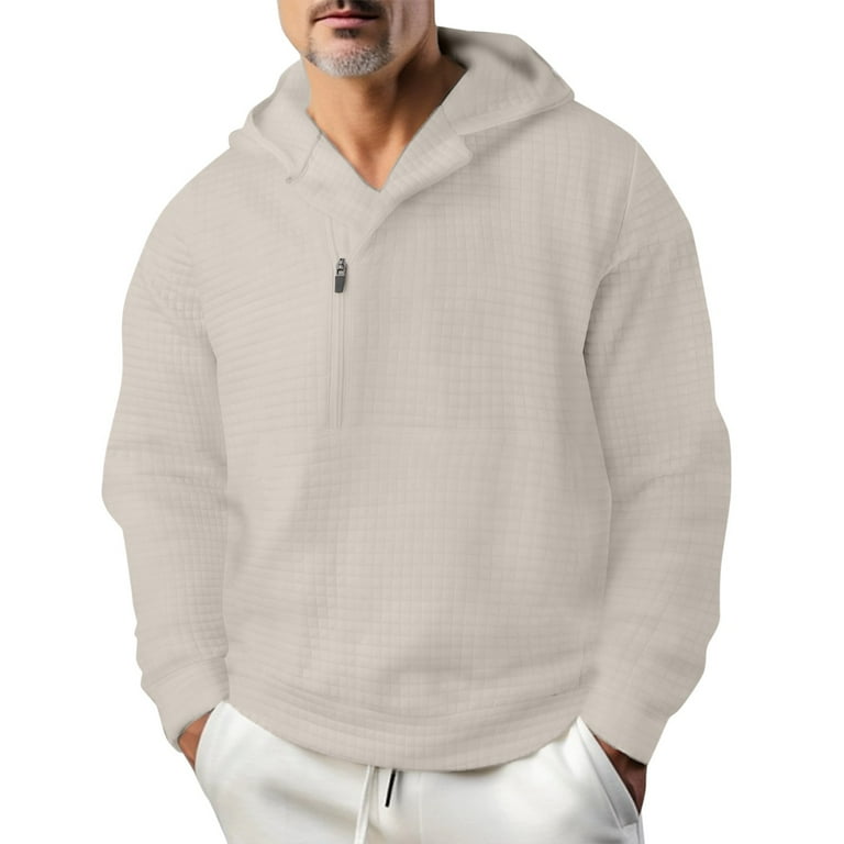 Mens oversized discount half zip sweatshirt