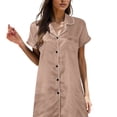thumbnail image 1 of GHSOHS Robes for Women Nightdress Womens Night Gowns for Sleeping Women Sleepwear Satin Nightgown Mini Slip Chemise Short Nightwear Homewear for Women Sleepshirt Robe Pajamas, 1 of 5