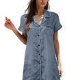 thumbnail image 1 of GHSOHS Robes for Women Sleeping Pullover Nighties for Women Women Sleepwear Satin Nightgown Mini Slip Chemise Short Nightwear Homewear for Women Sleepshirt Robe Pajamas, 1 of 5