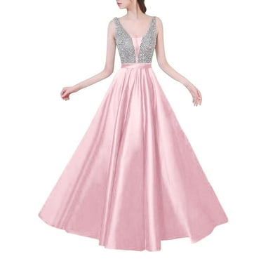 GHSOHS Sexy Off Shoulder Wedding Guest Dresses for Women V Neck Sequin Sparkly Maxi Prom Dresses Formal Evening Gown Party Bride Dress
